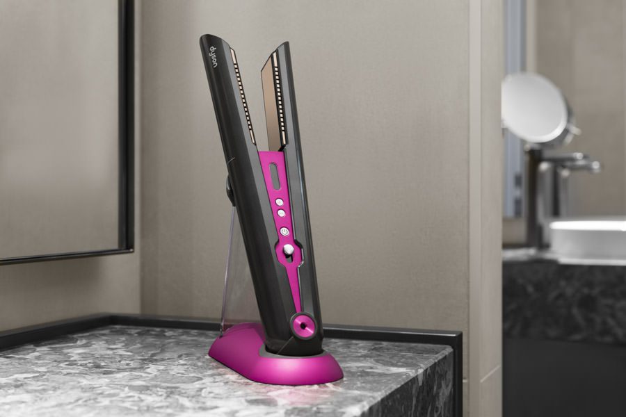 Product photography of a Dyson hair straightener Product photography of a Dyson hair straightener