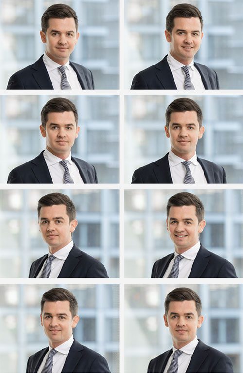 Headshot-thumbnails Corporate headshot photography by Sydney photographer Gavin Jowitt